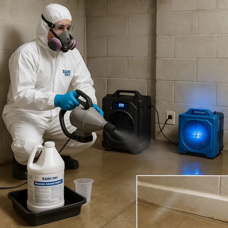 Sanitization and Odor Removal process in South Duxbury, MA