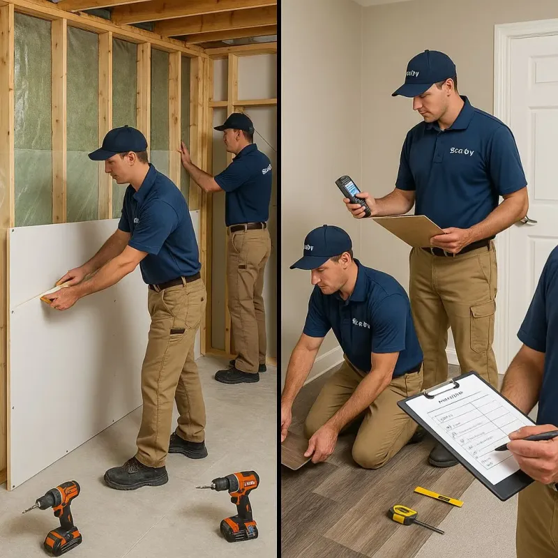 Repairs and Reconstruction process in South Duxbury, MA
